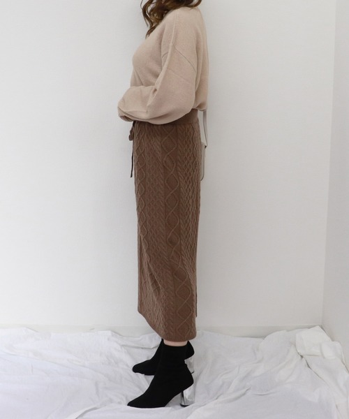 PairPair（ペアペア）の「袖ボリュームハイネックニット（ニット/セーター・レディース・モカ/ライトピンク/ライトベージュ・FREE）」の9枚目の写真