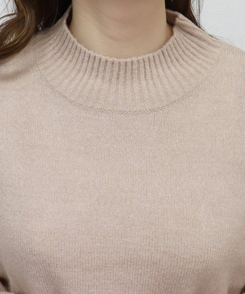 PairPair（ペアペア）の「袖ボリュームハイネックニット（ニット/セーター・レディース・モカ/ライトピンク/ライトベージュ・FREE）」の19枚目の写真