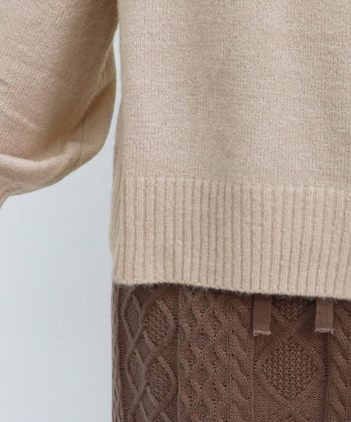 PairPair（ペアペア）の「袖ボリュームハイネックニット（ニット/セーター・レディース・モカ/ライトピンク/ライトベージュ・FREE）」の21枚目の写真