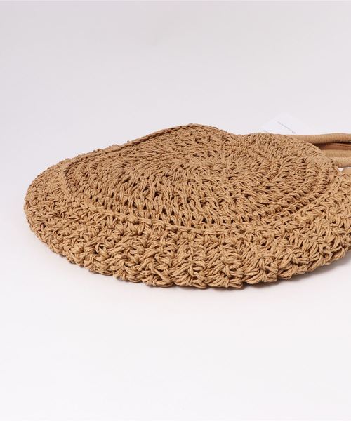 classicalelf（クラシカルエルフ）の「2way無地ラウンド型サークルかごバッグ（かごバッグ・レディース・ナチュラル・ONE SIZE）」の12枚目の写真