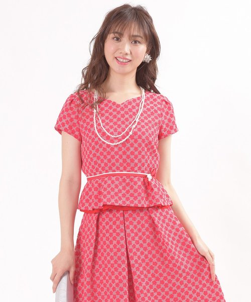 セール 小花ジャガード ブラウス シャツ ブラウス Dear Princess ディアプリンセス のファッション通販 Zozotown