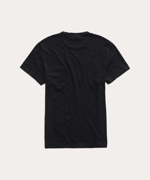 【未使用】RRL ブラックインディゴコットンクルーネックTシャツ L インディゴ コットン クルーネック Tシャツ（Tシャツ/カットソー