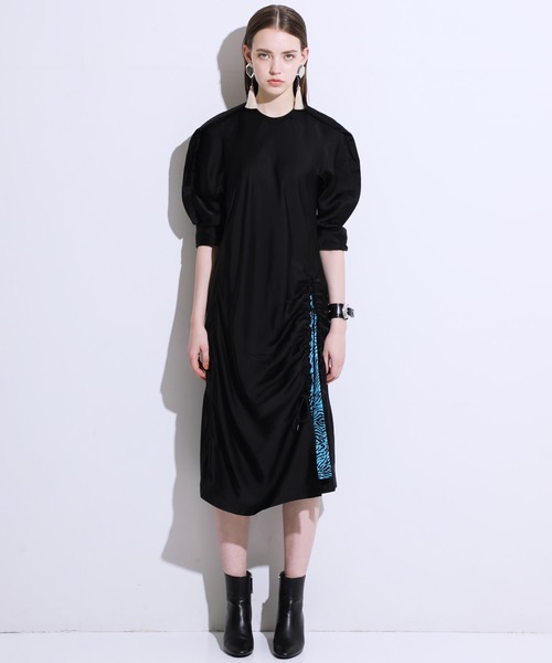 Pulla トーガプルラ ワンピース Toga セール Toga Pulla トーガ プルラ のファッション アセテートサテンドレス ワンピース Toga