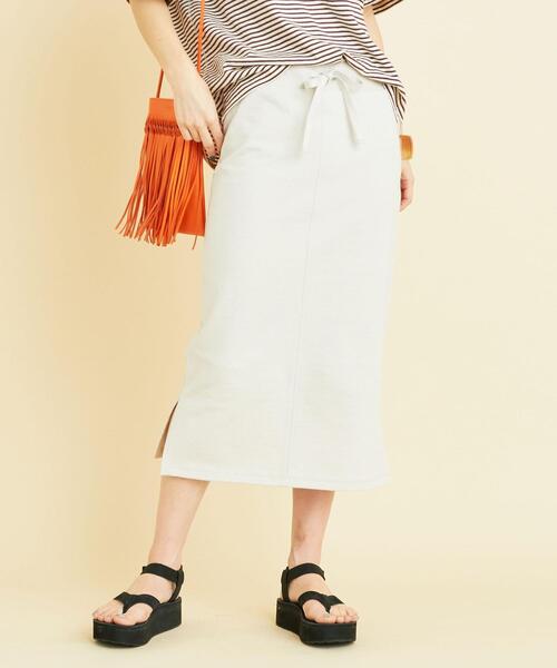 BEAUTY&YOUTH UNITED ARROWS(ビューティーアンドユースユナイテッドアローズ)の「BY ヘビーコットンスウェットタイトスカート◆(スカート・レディース・コバルトブルー/モカ/ナチュラル・FREE)」の3枚目の写真