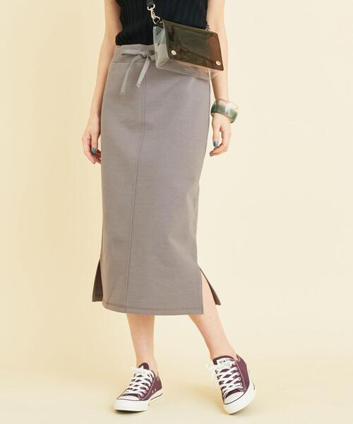 BEAUTY&YOUTH UNITED ARROWS(ビューティーアンドユースユナイテッドアローズ)の「BY ヘビーコットンスウェットタイトスカート◆(スカート・レディース・コバルトブルー/モカ/ナチュラル・FREE)」の2枚目の写真