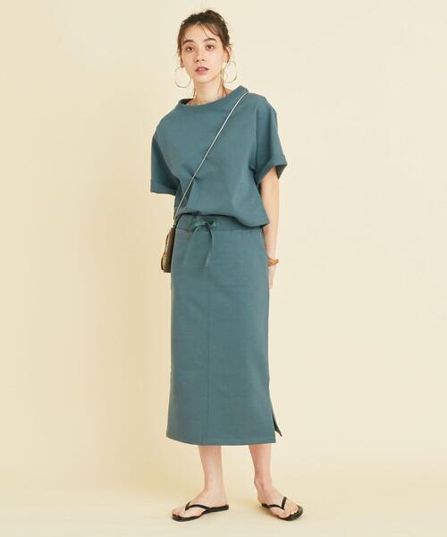 BEAUTY&YOUTH UNITED ARROWS(ビューティーアンドユースユナイテッドアローズ)の「BY ヘビーコットンスウェットタイトスカート◆(スカート・レディース・コバルトブルー/モカ/ナチュラル・FREE)」の6枚目の写真