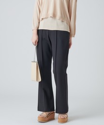 mystic | NEW　モクロディーフレアパンツ/センタープレス/スラックス/フォーマル(その他パンツ)