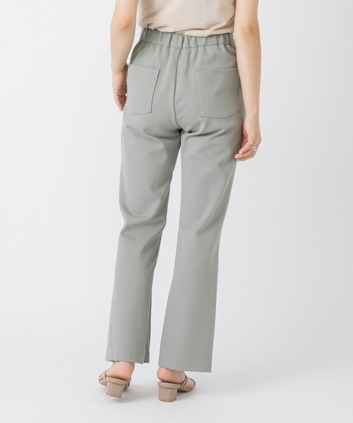 mystic（ミスティック）の「NEW　モクロディーフレアパンツ/センタープレス/スラックス/フォーマル（その他パンツ・レディース・ブラック/グリーン/アイボリー/モカ・1/2）」の10枚目の写真