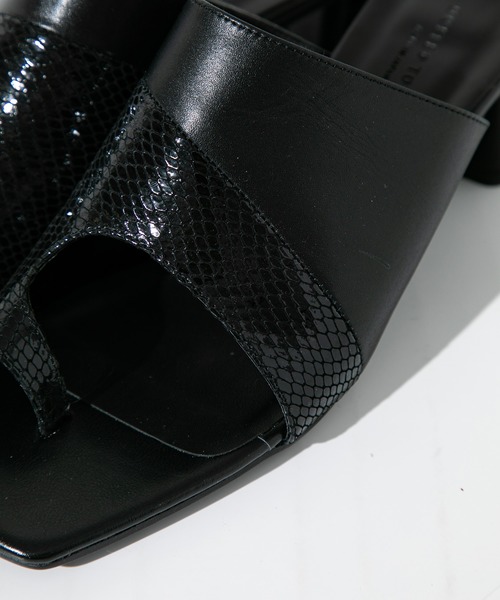 UNITED TOKYO(ユナイテッドトウキョウ)の「アシメデザインサンダル(サンダル・レディース・ブラック/ベージュ・2/1)」の11枚目の写真