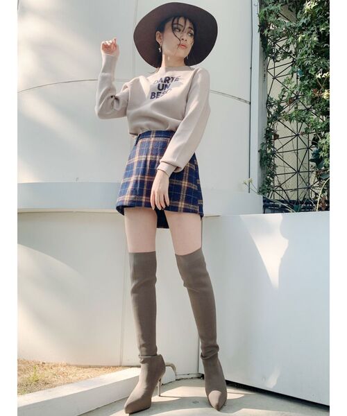 GYDA（ジェイダ）の「DARTE UN BESOジャガードニット TOPS（ニット/セーター・レディース・ブラック/ベージュ/ブラウン・FREE）」の11枚目の写真