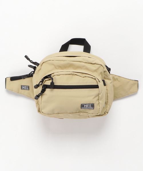 セール バッグ Mei ワンポイントロゴ ウエストバッグ ボディバッグ ウエストポーチ Mei メイ のファッション