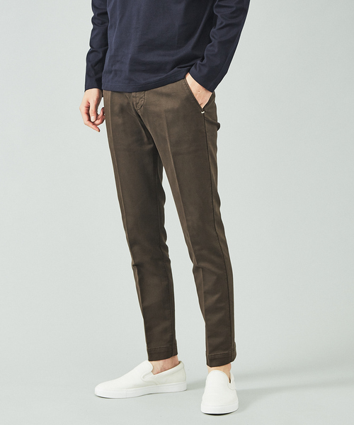 ENTRE AMIS（アントレ アミ）の「【entre amis】コットンパンツ（スラックス・メンズ・ブラック/エンジ/ブラウン/イエロー/ホワイト・32/31/33/30）」の4枚目の写真