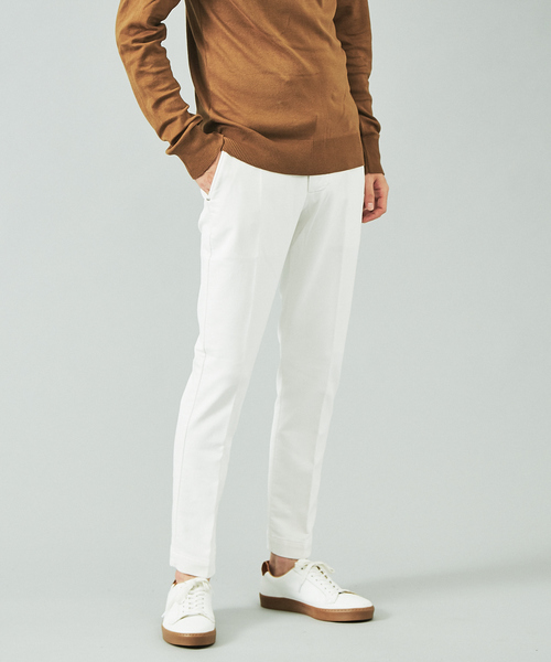 ENTRE AMIS（アントレ アミ）の「【entre amis】コットンパンツ（スラックス・メンズ・ブラック/エンジ/ブラウン/イエロー/ホワイト・32/31/33/30）」の2枚目の写真