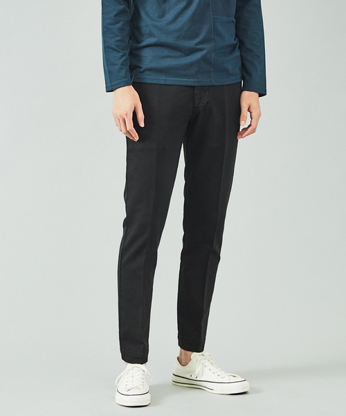 ENTRE AMIS（アントレ アミ）の「【entre amis】コットンパンツ（スラックス・メンズ・ブラック/エンジ/ブラウン/イエロー/ホワイト・32/31/33/30）」の3枚目の写真