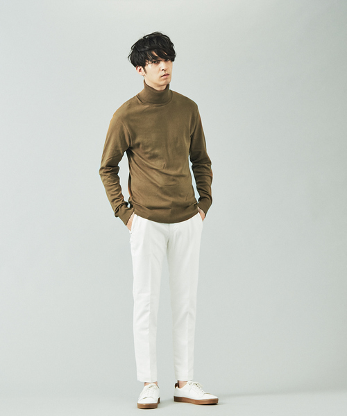 ENTRE AMIS（アントレ アミ）の「【entre amis】コットンパンツ（スラックス・メンズ・ブラック/エンジ/ブラウン/イエロー/ホワイト・32/31/33/30）」の13枚目の写真