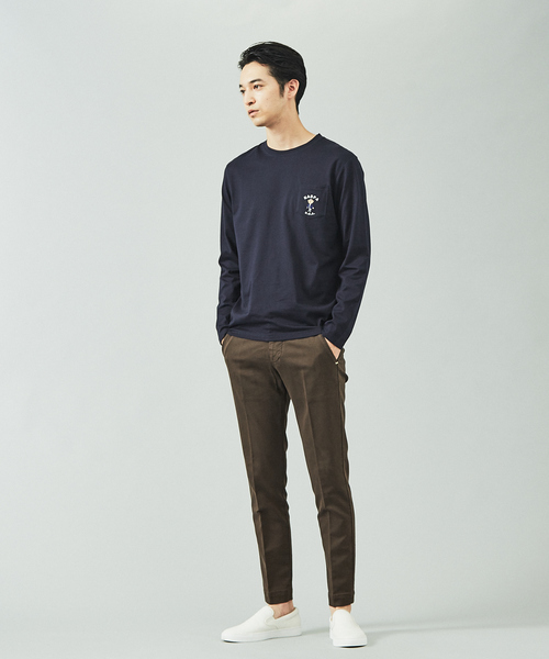 ENTRE AMIS（アントレ アミ）の「【entre amis】コットンパンツ（スラックス・メンズ・ブラック/エンジ/ブラウン/イエロー/ホワイト・32/31/33/30）」の19枚目の写真