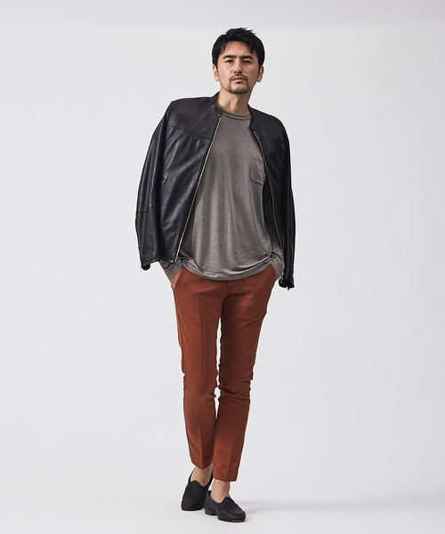 ENTRE AMIS（アントレ アミ）の「【entre amis】コットンパンツ（スラックス・メンズ・ブラック/エンジ/ブラウン/イエロー/ホワイト・32/31/33/30）」の21枚目の写真