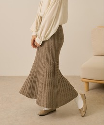 Ambre Neige | ケーブルニットスカート／【WEB/EC限定商品】(スカート)