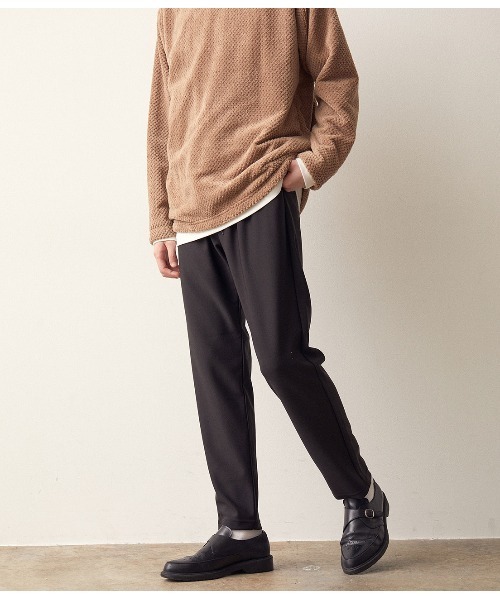 JUNRED(ジュンレッド)の「裏フリースボンディングリラックスパンツ(その他パンツ・メンズ・ブラック/ベージュ/ネイビー/グレー・M/L/LL)」の5枚目の写真