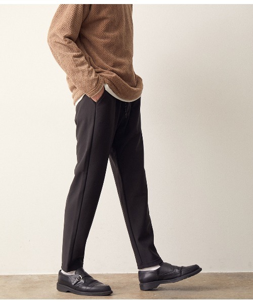 JUNRED(ジュンレッド)の「裏フリースボンディングリラックスパンツ(その他パンツ・メンズ・ブラック/ベージュ/ネイビー/グレー・M/L/LL)」の6枚目の写真