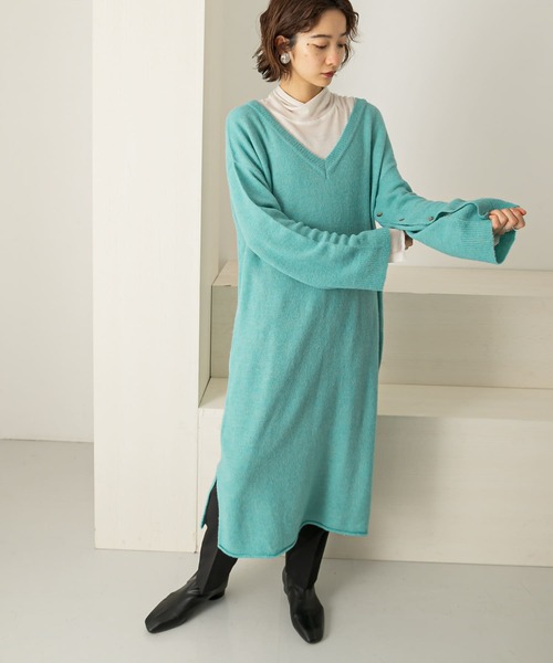 2wayボタンスリーブニットワンピース ワンピース Kbf ケイビーエフ のファッション通販 Zozotown