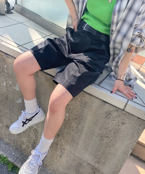 WHO'S WHO gallery（フーズフーギャラリー）の「ボーイショートパンツ（その他パンツ・レディース・ブラック/アイボリー/オフホワイト/ブラック系その他・FREE）」の14枚目の写真