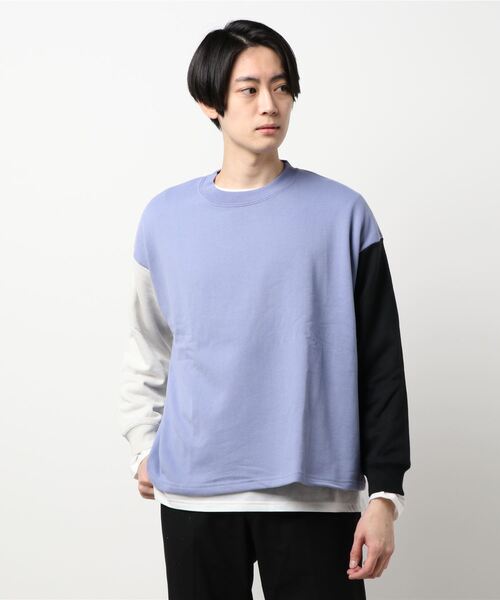 BACK NUMBER（バックナンバー）の「【BACK NUMBER】ビックシルエットスウェットレイヤード（その他トップス・メンズ・ベージュ/ライトベージュ/ブラック×ホワイト/ブラック/ライトグレー/オレンジ・L/M/XL）」の3枚目の写真