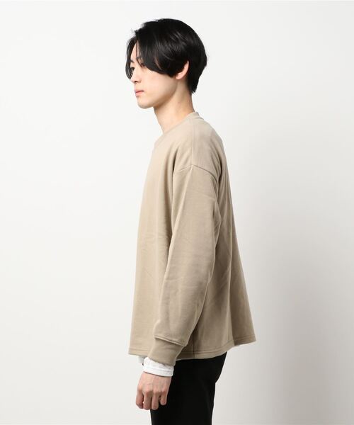 BACK NUMBER（バックナンバー）の「【BACK NUMBER】ビックシルエットスウェットレイヤード（その他トップス・メンズ・ベージュ/ライトベージュ/ブラック×ホワイト/ブラック/ライトグレー/オレンジ・L/M/XL）」の7枚目の写真