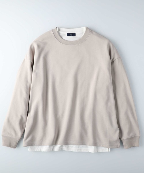 BACK NUMBER（バックナンバー）の「【BACK NUMBER】ビックシルエットスウェットレイヤード（その他トップス・メンズ・ベージュ/ライトベージュ/ブラック×ホワイト/ブラック/ライトグレー/オレンジ・L/M/XL）」の18枚目の写真