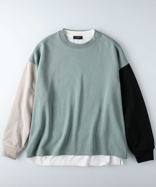 BACK NUMBER（バックナンバー）の「【BACK NUMBER】ビックシルエットスウェットレイヤード（その他トップス・メンズ・ベージュ/ライトベージュ/ブラック×ホワイト/ブラック/ライトグレー/オレンジ・L/M/XL）」の20枚目の写真