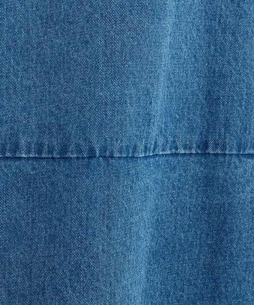 ONIGIRI（オニギリ）の「デニム　ジャンパースカート（ジャンパースカート・レディース・ネイビー・MEDIUM/LARGE）」の4枚目の写真