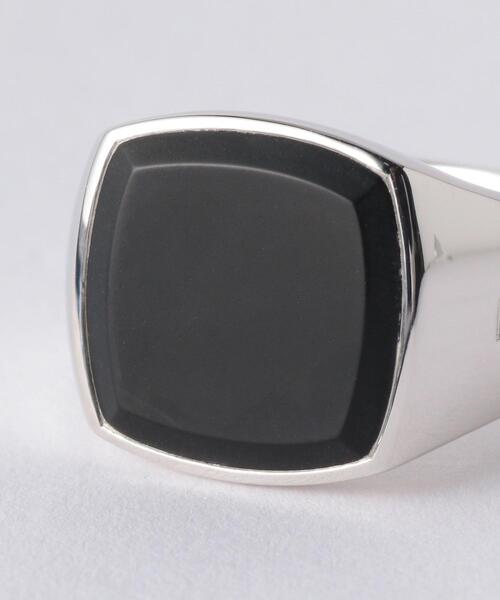 TOM WOOD(トムウッド)の「<TOM WOOD(トムウッド)> BLACK ONYX C M/リング □□ ¨(リング・メンズ・ブラック・58/60)」の3枚目の写真