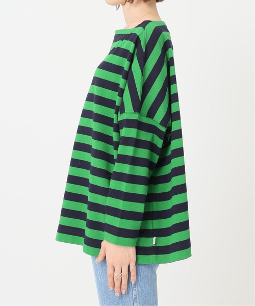 Spick & Span（スピックアンドスパン）の「【TRADITIONAL WEATHERWEAR】別注 ボーダーTEE◆（Tシャツ/カットソー・レディース・シャーベット/グリーン/ライトイエロー/グレー・FREE）」の9枚目の写真