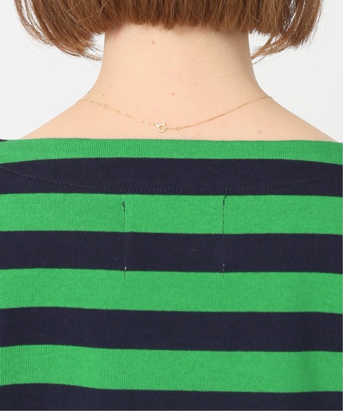 Spick & Span（スピックアンドスパン）の「【TRADITIONAL WEATHERWEAR】別注 ボーダーTEE◆（Tシャツ/カットソー・レディース・シャーベット/グリーン/ライトイエロー/グレー・FREE）」の12枚目の写真