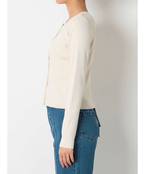 RESEXXY（リゼクシー）の「コンパクトリブニットカーディガン【セット着用可能】（カーディガン/ボレロ・レディース・ブラック/アイボリー/ミント・FREE）」の15枚目の写真