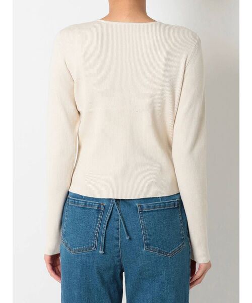 RESEXXY（リゼクシー）の「コンパクトリブニットカーディガン【セット着用可能】（カーディガン/ボレロ・レディース・ブラック/アイボリー/ミント・FREE）」の16枚目の写真