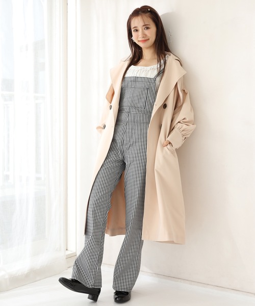 one after another NICE CLAUP(ワンアフターアナザーナイスクラップ)の「カラ―サロペット(サロペット/オーバーオール・レディース・ブラック/パープル/ネイビー/アイボリー/ブラック系その他・FREE)」の11枚目の写真