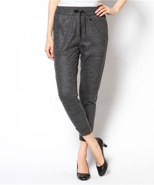 ESTNATION（エストネーション）の「ESTNATION 裾リブパンツ（その他パンツ・レディース・グレー/ブラック/ネイビー・36/38）」の2枚目の写真