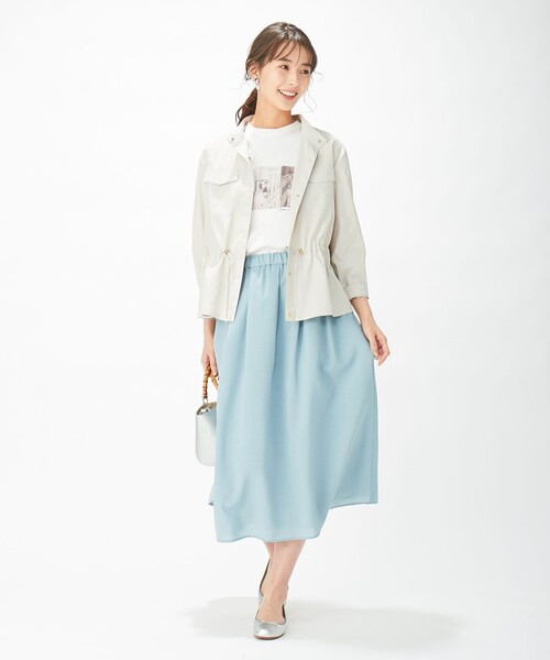 J.PRESS(ジェイプレス)の「【洗える】シックアンドシンボイル フレアスカート(スカート・レディース・ベージュ系/スモーキーグリーン系/ネイビー系・11/7/9)」の11枚目の写真