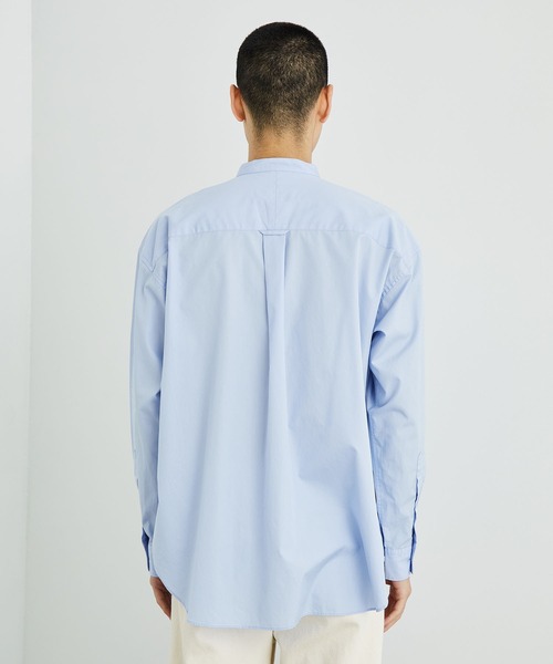 【3/11までの出品】PUBLIC TOKYO バンドカラーシャツ ホワイト コンフォートリラックスバンドカラーシャツ(0 WHITE): : メンズ