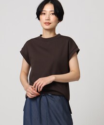 UNTITLED | 【洗える】テックリノジャージフレンチTシャツ(Tシャツ/カットソー)