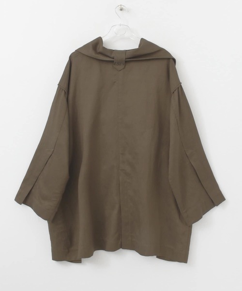 LAATO（ラート）の「GOWN JACKET（その他アウター・レディース・ブラウン/オフホワイト・FREE）」の8枚目の写真