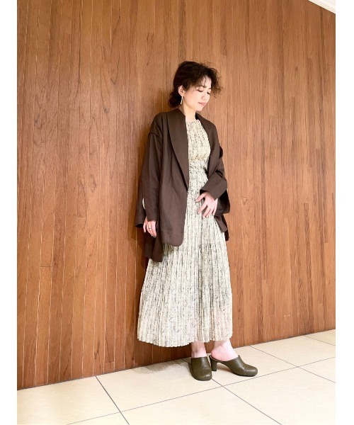 LAATO（ラート）の「GOWN JACKET（その他アウター・レディース・ブラウン/オフホワイト・FREE）」の15枚目の写真