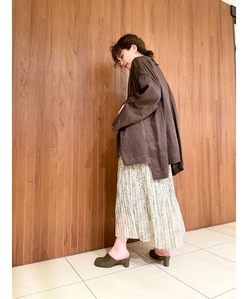 LAATO（ラート）の「GOWN JACKET（その他アウター・レディース・ブラウン/オフホワイト・FREE）」の16枚目の写真