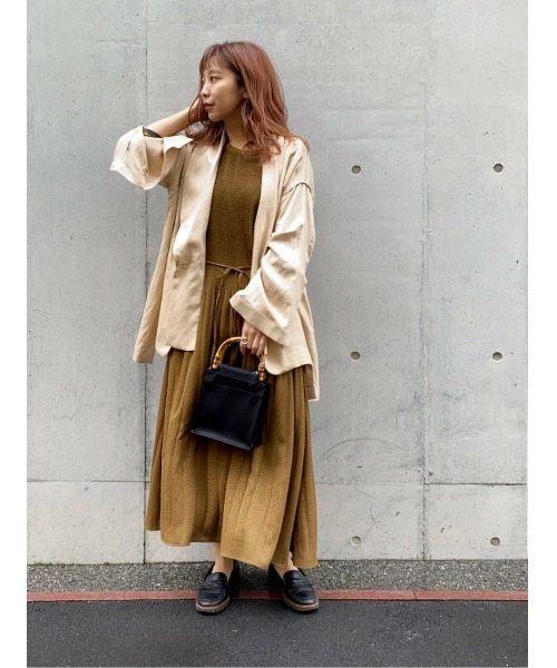 LAATO（ラート）の「GOWN JACKET（その他アウター・レディース・ブラウン/オフホワイト・FREE）」の18枚目の写真