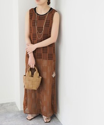 Riberry | メッシュニットノースリワンピース(ワンピース)