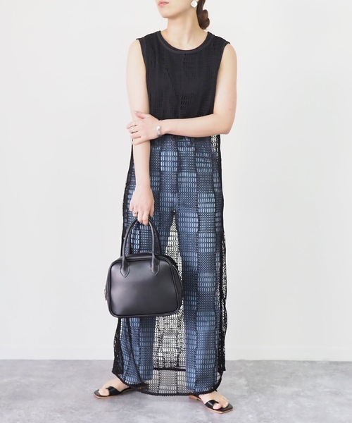 Riberry（リベリー）の「メッシュニットノースリワンピース（ワンピース・レディース・ブラック/ブラウン・MEDIUM）」の19枚目の写真