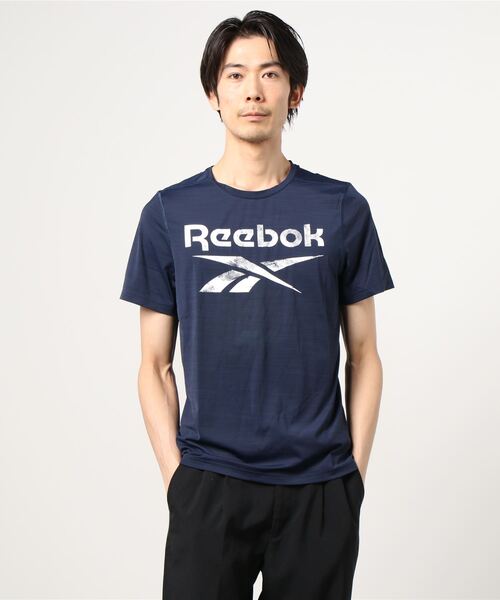 Reebok(リーボック)の「ワークアウト レディ アクティブチル Tシャツ / Workout Ready Activchill T-Shirt(Tシャツ/カットソー・メンズ・ブラック/アクア/ネイビー・LARGE/XX-LARGE/X-LARGE/X-SMALL/SMALL/MEDIUM)」の6枚目の写真