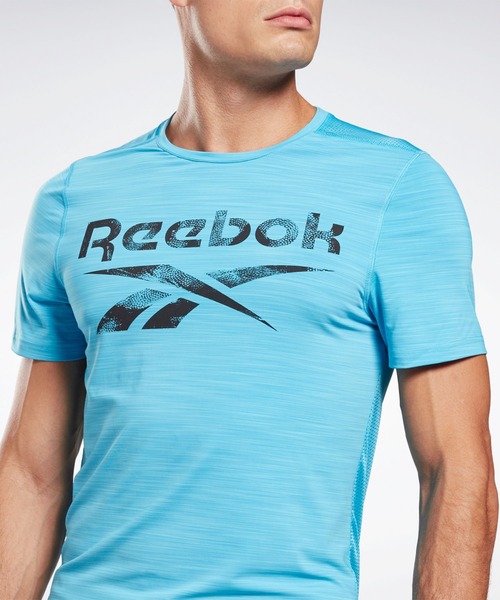 Reebok(リーボック)の「ワークアウト レディ アクティブチル Tシャツ / Workout Ready Activchill T-Shirt(Tシャツ/カットソー・メンズ・ブラック/アクア/ネイビー・LARGE/XX-LARGE/X-LARGE/X-SMALL/SMALL/MEDIUM)」の14枚目の写真