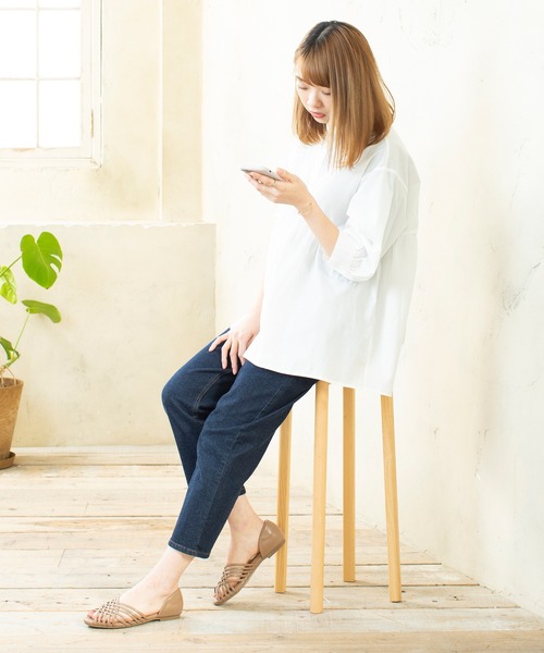 セール】ラウンドトゥフラットクロス編みサンダル（サンダル